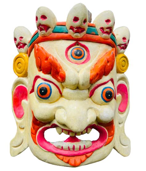 Bhairab Wooden Wall Sculpture Deco Mask Hand Crafted God Shiva ...