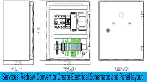 Image result for Learning Electrical Panel Project in AutoCAD