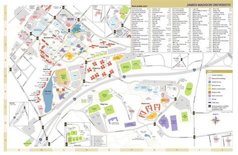 James Madison University Campus Map - Map Of Rose Bowl