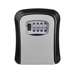 Svetketu selas Key Lock Box Wall Mounted, 4 Digit Combination Lock Box ...