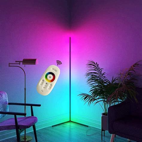 EVVIX Corner Floor Lamp RGB Remote Control Led Floor Lamps Floor Lamp ...