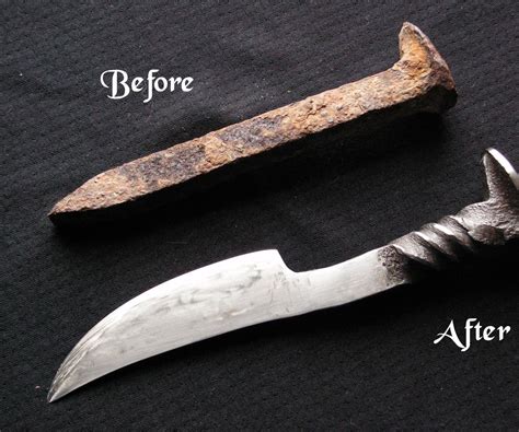 How to Make a Railroad Spike Knife? : 7 Steps (with Pictures ...