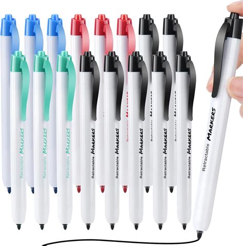 Amazon.com : Rectractable Dry Erase Markers, 16pcs Fine Point Clickable ...