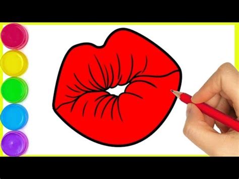 Easy To Draw Kissy Lips Step By Hair | Lipstutorial.org