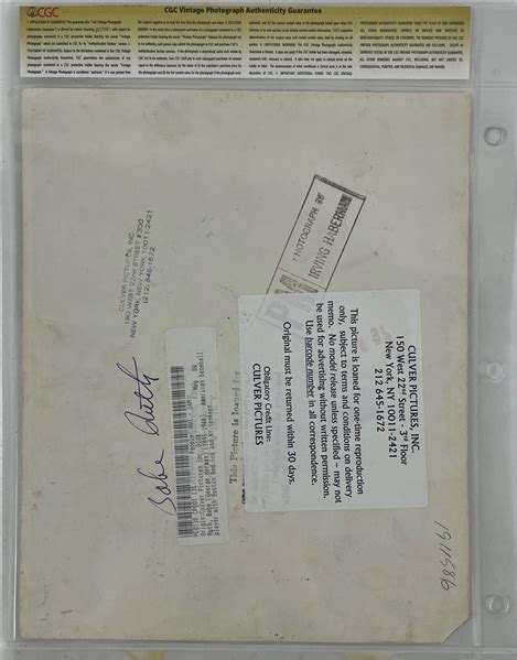 Lot Detail - 1947 Vintage Culver Pictures Photo of Babe Ruth (CGC ...
