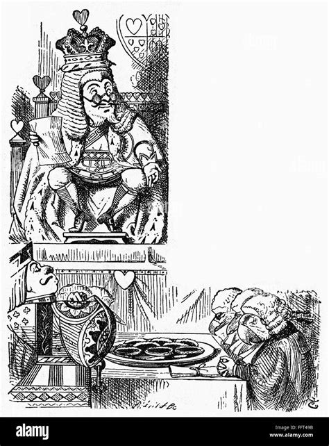 ALICE IN WONDERLAND, 1865. /nThe trial of the Knave of Hearts ...