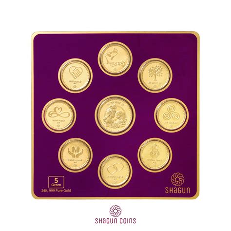 5 Gram Gold coins set - Satpadi – Shagun Coins