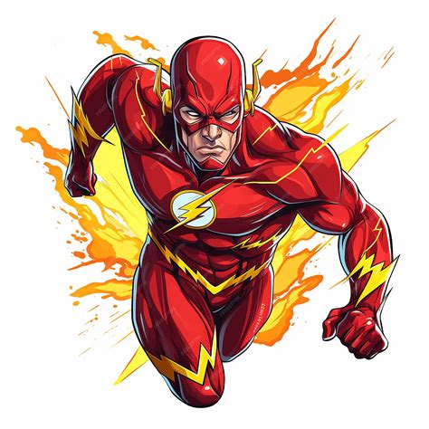 Estilo de dibujos animados lúdico y colorido The Flash en SuperSpeed ...