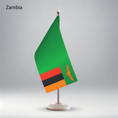Flag of Zambia hanging on a flag stand. 36471846 Vector Art at Vecteezy