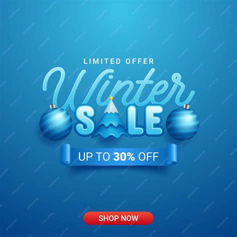 Winter sale product banner vector illustration | Premium Vector