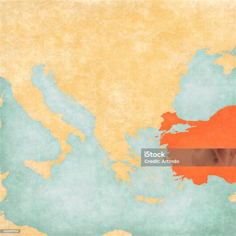 Map Of Balkans Turkey Stock Illustration - Download Image Now - Balkans, Country - Geographic ...