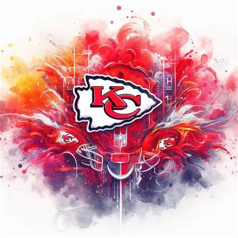 Kansas City Chiefs Logo on Abstract Background
