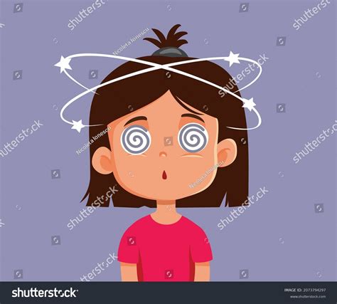 Dizzy Child Vertigo Symptoms Vector Cartoon Stock Vector (Royalty Free) 2073794297 | Shutterstock