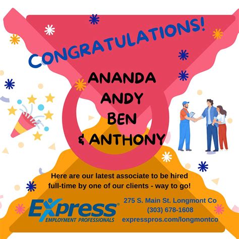 These 4 outstanding Express associates have been hired by our clients ...