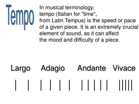 Music Tempo Terms