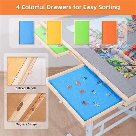 Buy BittPicc Puzzle Table for 1500 Pieces Adjustable Puzzle Tables for ...