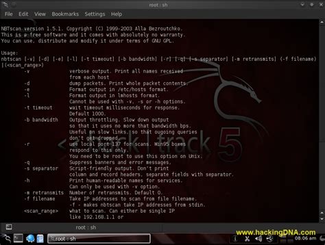 nbtscan on backtrack 5 | HackingDNA