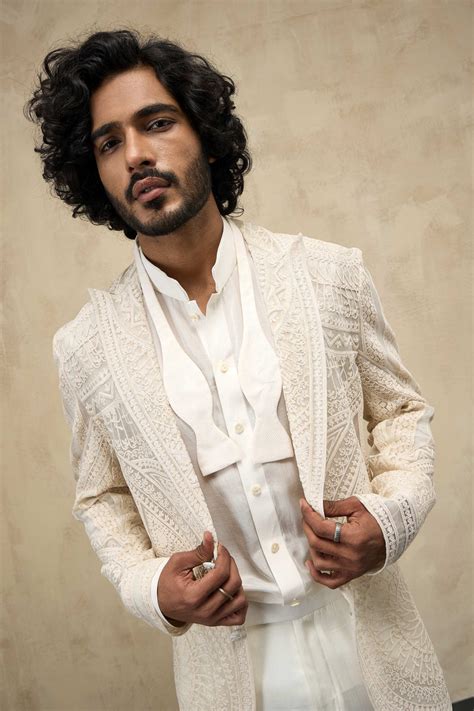 Dori Half Moon Blazer Set with Kamarband & Bow-tie – Arjan Dugal Store