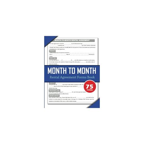 Buy Month To Month Rental Agreement Forms Book: For 75 Tenants ...