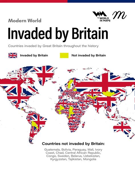 90% of The World's Countries Have Been Invaded By Britain At Some Point - Brilliant Maps