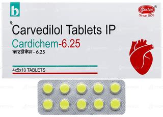 Cardichem 6.25 MG | Order Cardichem 6.25 MG Tablet Online at Truemeds