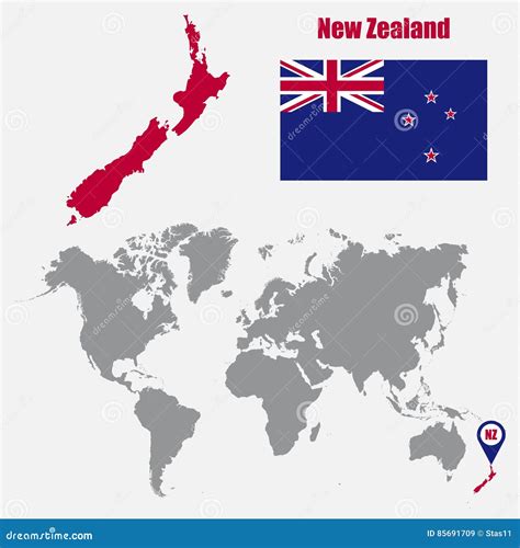 New Zealand Location On The World Map
