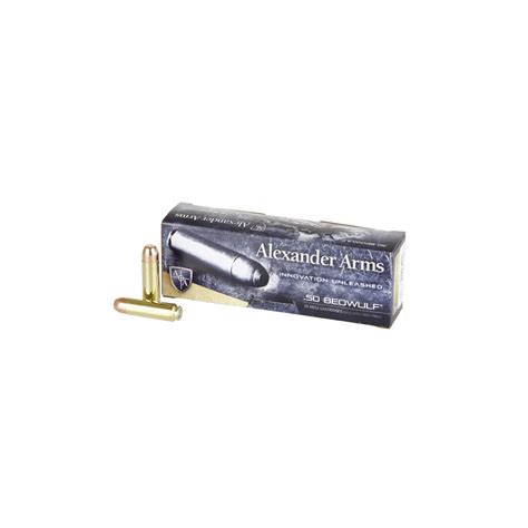 .50 Beowulf® 350g Round Shoulder Ammunition | Alexander Arms