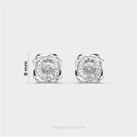 Buy Solitaire Essence Padma Cut Diamond Studs At Jewelbox