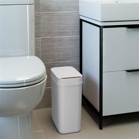 Snapklik.com : iTouchless 3 Gallon Sensor Bathroom Trash Can, 10 Liter ...