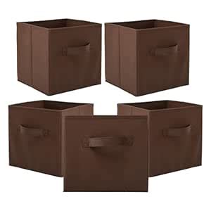 Kuber Industries (Pack of 5) Foldable Storage Box | Multipurpose ...