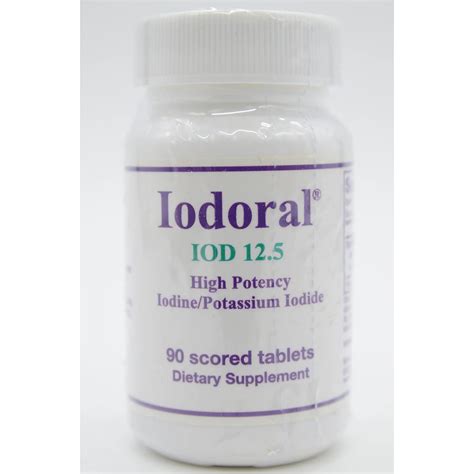 Willner Chemists | Optimox Optimoxâ€™s Iodoral 12.5 mg is a high-quality iodine/potassium iodide ...
