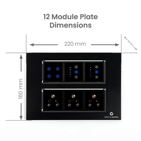 Buy L&G 12M WiFi Switch Board | Smart Switches for Home – Leccy and Genesis