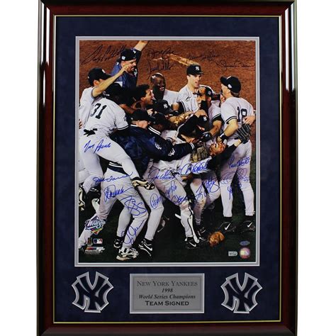 New York Yankees "1998 World Series Celebration" 16x20 Custom Framed ...
