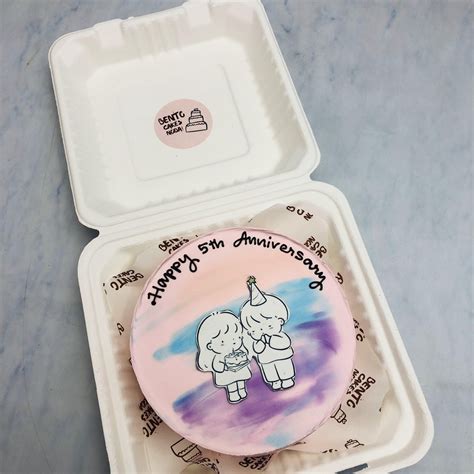 Anniversary Aesthetic theme Bento Cake – Bento Cakes Noida