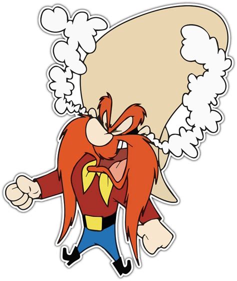 Yosemite Sam Kids Cartoon Car Bumper Window Locker Sticker Decal 4"X5 ...