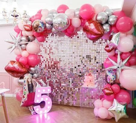 5th Birthday backdrop set up | Wanna Party