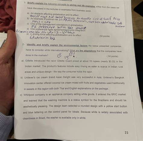 Solved 1- ﻿Briefly explain the following concepts by giving | Chegg.com