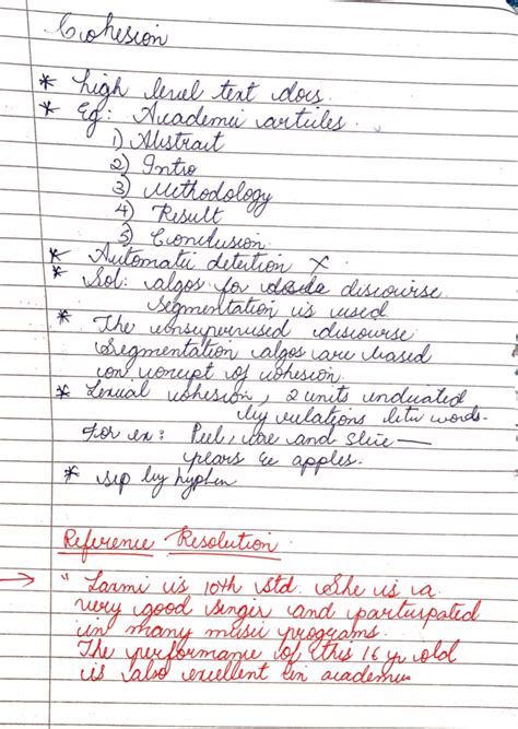 NLP CW - bohesion high Eg: Auademic does level text artiles 1) Abstrait ...