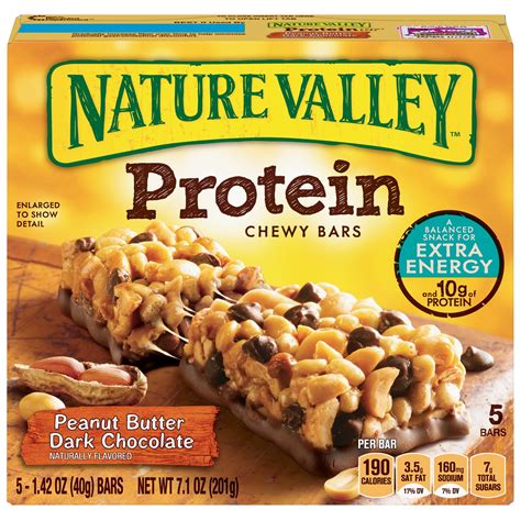 Nature Valley Granola Bar Protein Peanut Butter Dark Chocolate 5 Bars - Walmart.com