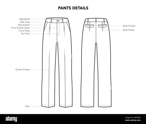 How To Draw Pants Side View