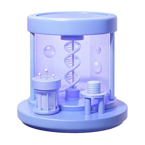 A blue and purple medical device with a blue and white background ...