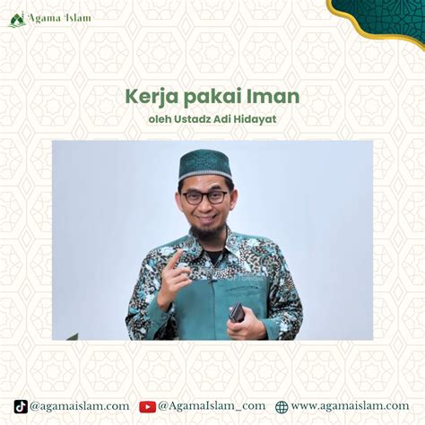 Kerja pakai Iman - Agama Islam