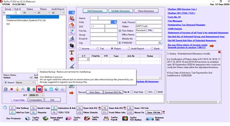 Backup And Restore - TaxPro Help