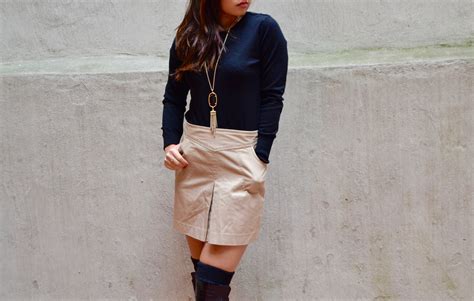KHAKI SKIRT – MARIANNYC