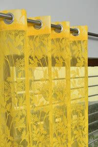 Rashee Creations 153 cm (5 ft) Net Transparent Window Curtain (Pack Of ...