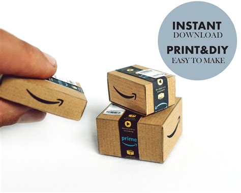 Miniature Amazon Box Template