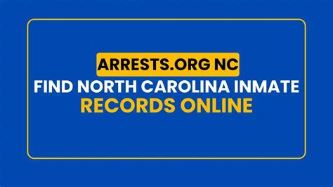 North Carolina Inmate Search | Find Current Inmates Online