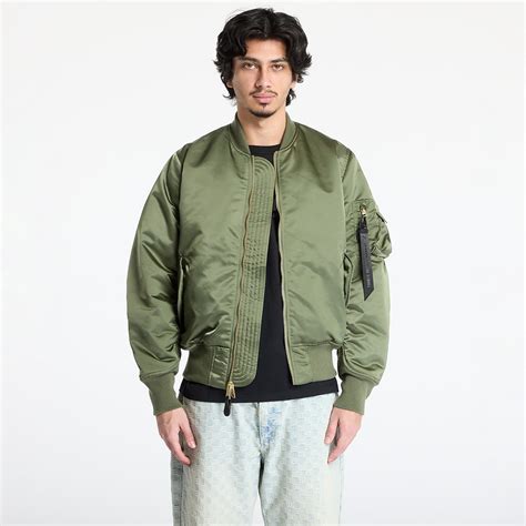 Bomber Jackets Alpha Industries MA-1 Base Flight Jacket Sage Green ...