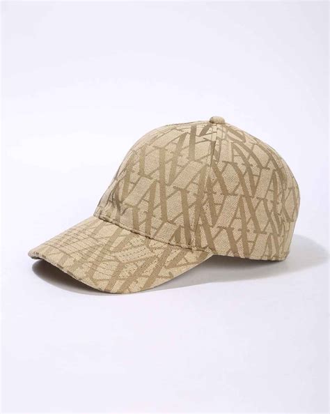 Women's Brown Summer Monogram Cap