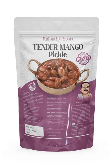 Kalpathy Store Tender Mango Pickle, 300g in Ziplock Pack